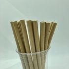 Disposable 6x197mm Paper Drinking Straws For Restaurant